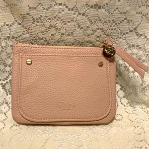 NWOT Chloé Parfum Blush Pink Small Pouch Makeup Cosmetic Bag Chloé Charm